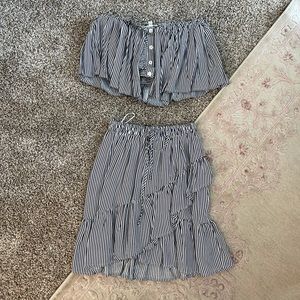 2 piece skirt and crop top!